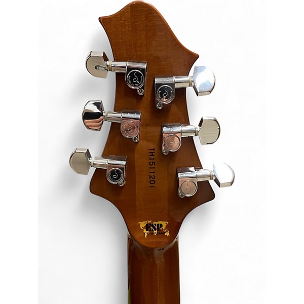 Used 2015 ESP CUSTOM SHOP MYSTIQUE FRX HYBRID CUSTOM BUILD RED GREY BURST Solid Body Electric Guitar