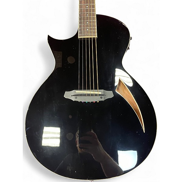 Used ESP LTD TL6 Left Handed black Acoustic Electric Guitar