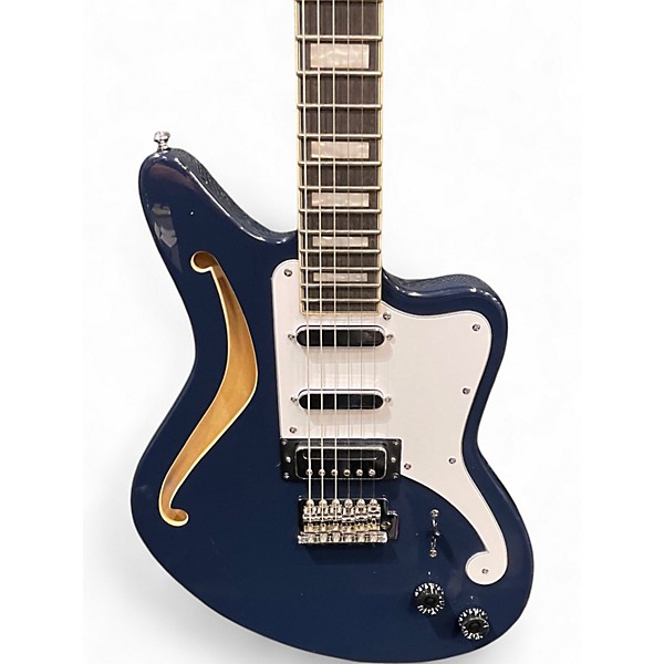 Used D'Angelico Premier Series Bedford SH Limited-Edition Baltic Blue Hollow Body Electric Guitar
