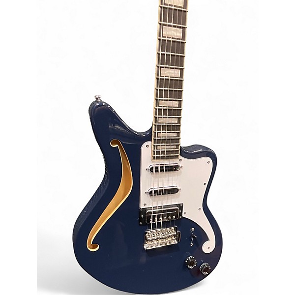 Used D'Angelico Premier Series Bedford SH Limited-Edition Baltic Blue Hollow Body Electric Guitar
