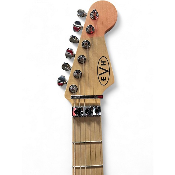 Used EVH Striped Series '78 Eruption Black and White Solid Body Electric Guitar