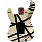 Used EVH Striped Series '78 Eruption Black and White Solid Body Electric Guitar