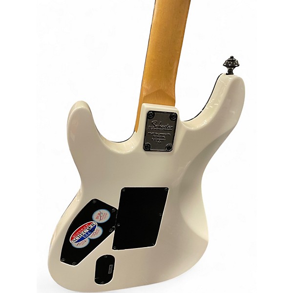Used Schecter Guitar Research diamond series cr-1 fr white Solid Body Electric Guitar