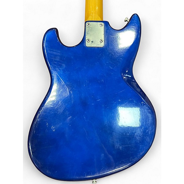 Vintage 1960s Teisco EB120 electric blue Electric Bass Guitar