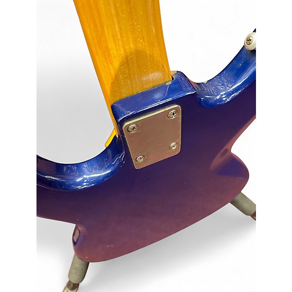 Vintage 1960s Teisco EB120 electric blue Electric Bass Guitar