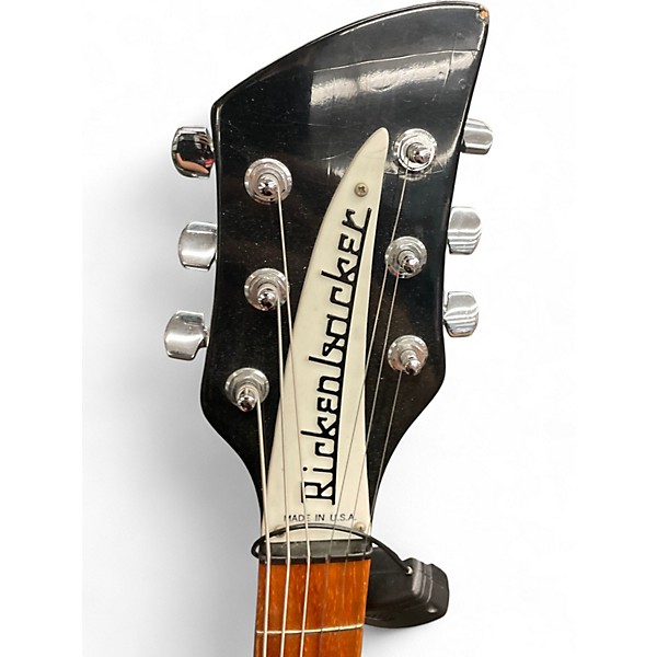 Vintage 1990 Rickenbacker 330 Black Hollow Body Electric Guitar