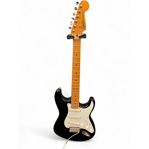 Used Squier Classic Vibe 1950S Stratocaster Black Solid Body Electric Guitar
