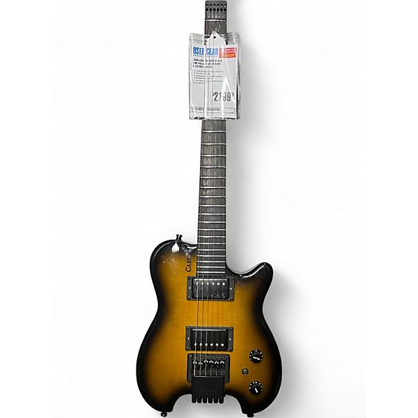 Used Carvin HH2X Black and Yellow Solid Body Electric Guitar