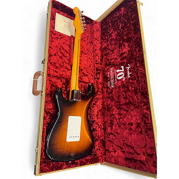 Used Fender 70th Anniversary American Vintage II '54 Stratocaster 2 Tone Sunburst Solid Body Electric Guitar