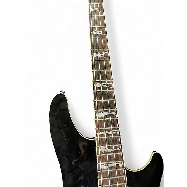 Used Schecter Guitar Research Diamond Series C4 Black Electric Bass Guitar