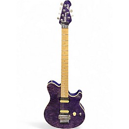 Used 2023 Ernie Ball Music Man Axis Trans Purple Solid Body Electric Guitar