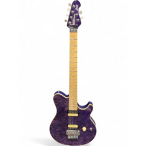 Used 2023 Ernie Ball Music Man Axis Trans Purple Solid Body Electric Guitar