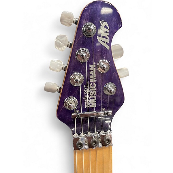 Used 2023 Ernie Ball Music Man Axis Trans Purple Solid Body Electric Guitar