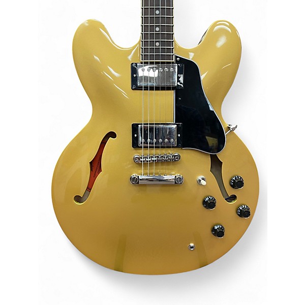 Used Epiphone ES335 IG Metallic Gold Hollow Body Electric Guitar