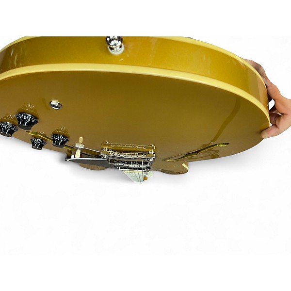 Used Epiphone ES335 IG Metallic Gold Hollow Body Electric Guitar