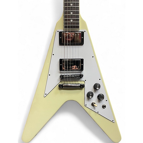 Used Gibson 70s flying v clasic white Solid Body Electric Guitar