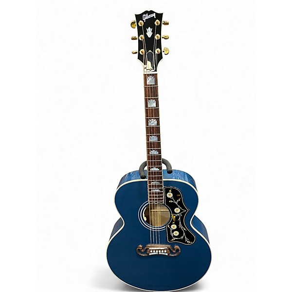 Used Gibson SJ200 Original BLUE Acoustic Electric Guitar