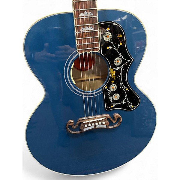 Used Gibson SJ200 Original BLUE Acoustic Electric Guitar