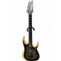 Used Ibanez RGDIX6PB BLACK BURL AND NATURAL Solid Body Electric Guitar thumbnail