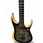 Used Ibanez RGDIX6PB BLACK BURL AND NATURAL Solid Body Electric Guitar