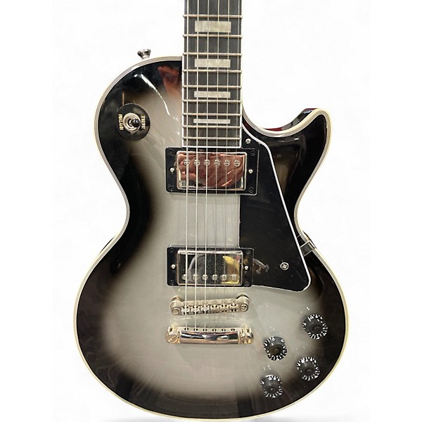 Used Epiphone Les Paul Custom Silverburst Solid Body Electric Guitar