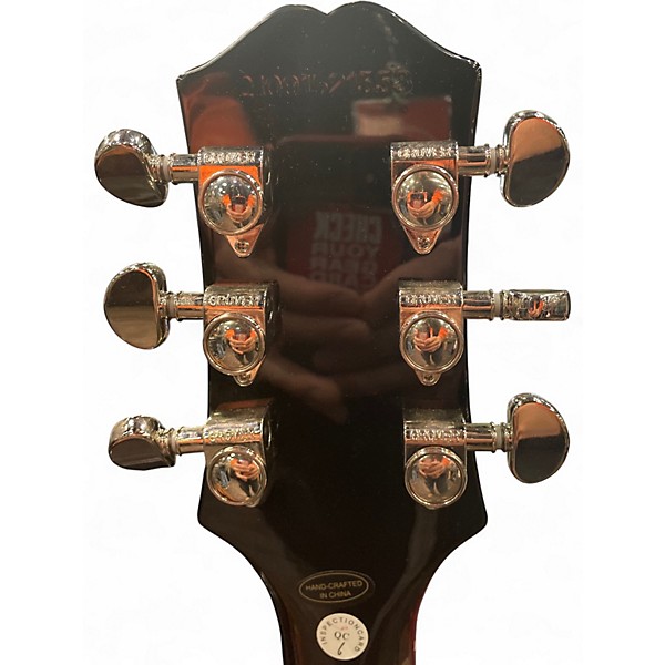 Used Epiphone Les Paul Custom Silverburst Solid Body Electric Guitar