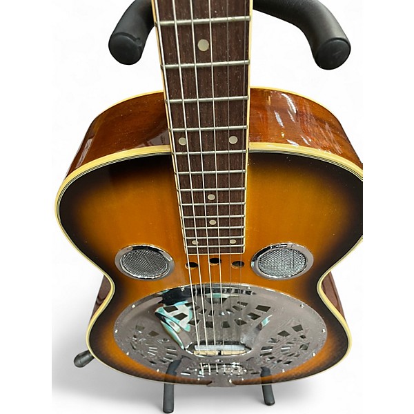 Used Regal Round Neck Resonator Sunburst Resonator Guitar