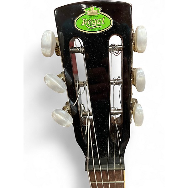 Used Regal Round Neck Resonator Sunburst Resonator Guitar