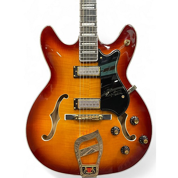 Used Hagstrom 67 VIKING II 2 Color Sunburst Hollow Body Electric Guitar
