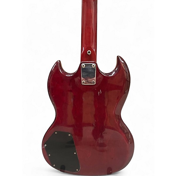 Used Sekova Double cut bass Wine Red Electric Bass Guitar