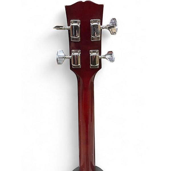 Used Sekova Double cut bass Wine Red Electric Bass Guitar