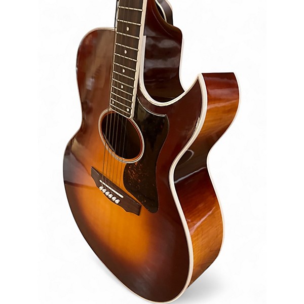 Used Guild F45 2 Color Sunburst Acoustic Electric Guitar