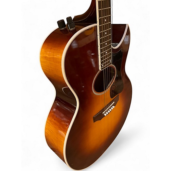 Used Guild F45 2 Color Sunburst Acoustic Electric Guitar