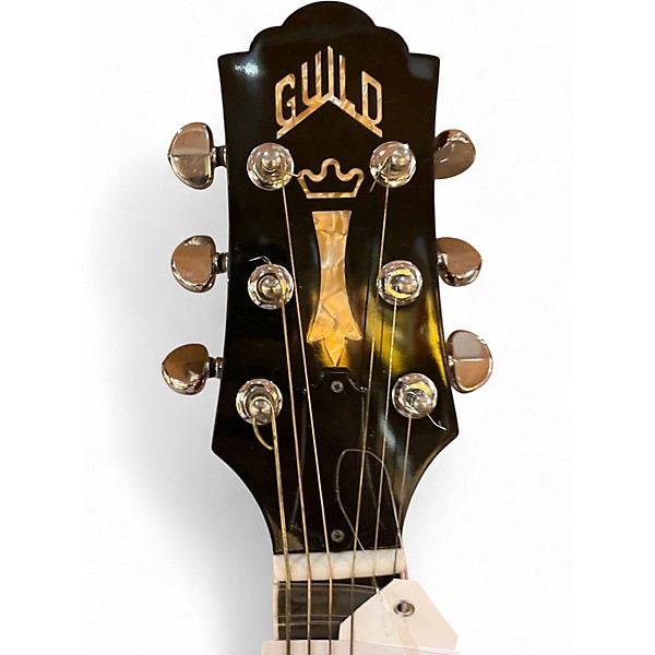 Used Guild F45 2 Color Sunburst Acoustic Electric Guitar