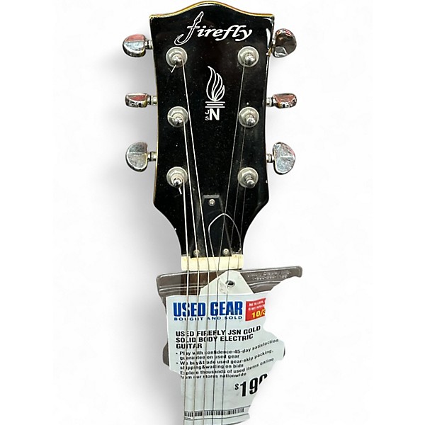 Used Firefly JSN Gold Solid Body Electric Guitar