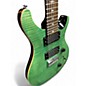 Used 2014 PRS SE CUSTOM 24 7 STRING Green Burst Solid Body Electric Guitar