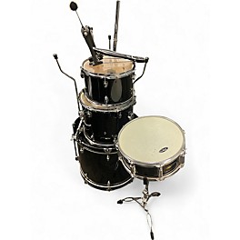 Used Sp 4 Piece 4 PIECE DRUM KIT Black Drum Kit