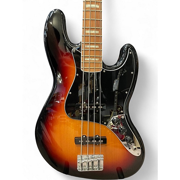 Used Fender 70S JAZZ BASS 2 Tone Sunburst Electric Bass Guitar