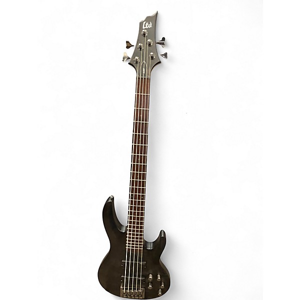 Used ESP LTD B205SM 5 String Gray Electric Bass Guitar