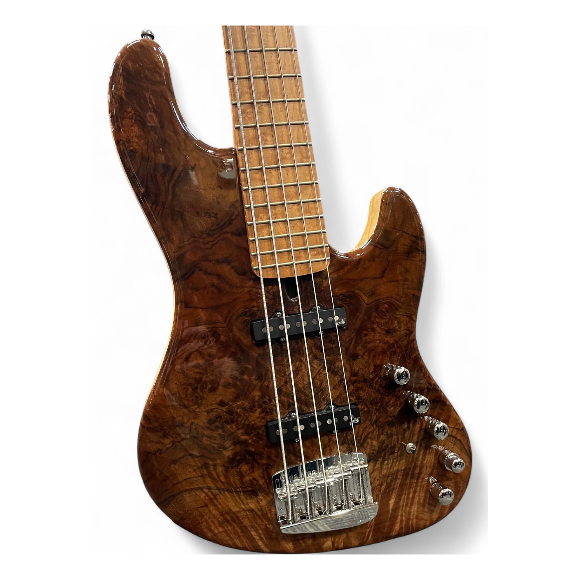 Used 2021 Mayones Jabba Custom 5 Natural Electric Bass Guitar