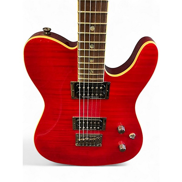 Used Fender Special Edition Custom Telecaster FMT HH Trans Crimson Red Solid Body Electric Guitar
