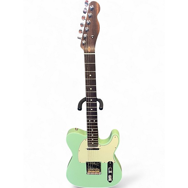 Used 2018 Fender American Professional Telecaster Rosewood Neck Surf Greenus Solid Body Electric Guitar
