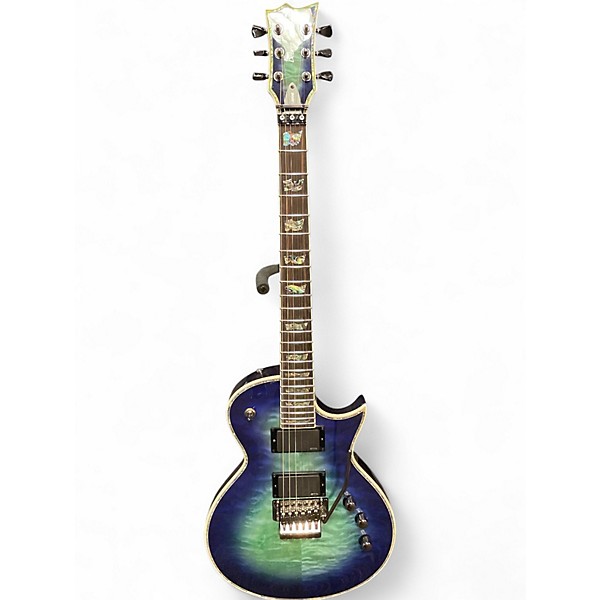 Used ESP LTD EC1000 FR Trans Blue Solid Body Electric Guitar