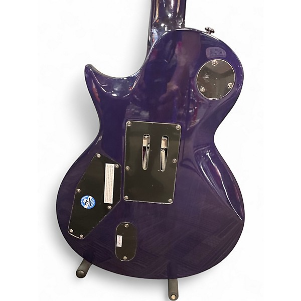 Used ESP LTD EC1000 FR Trans Blue Solid Body Electric Guitar