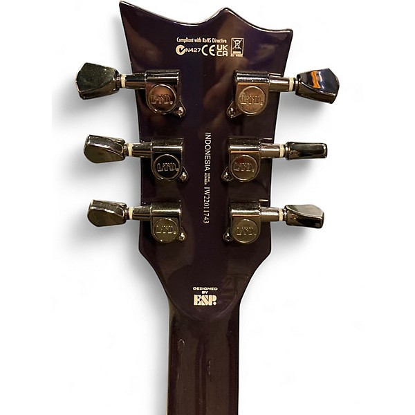 Used ESP LTD EC1000 FR Trans Blue Solid Body Electric Guitar