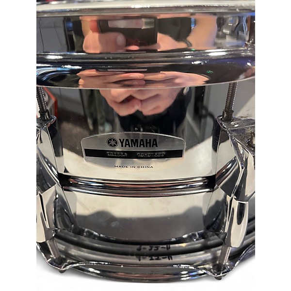 Used Yamaha 14in Recording Custom Stainless Steel Drum