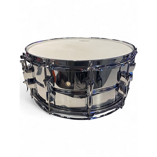 Used Yamaha 14in Recording Custom Stainless Steel Drum