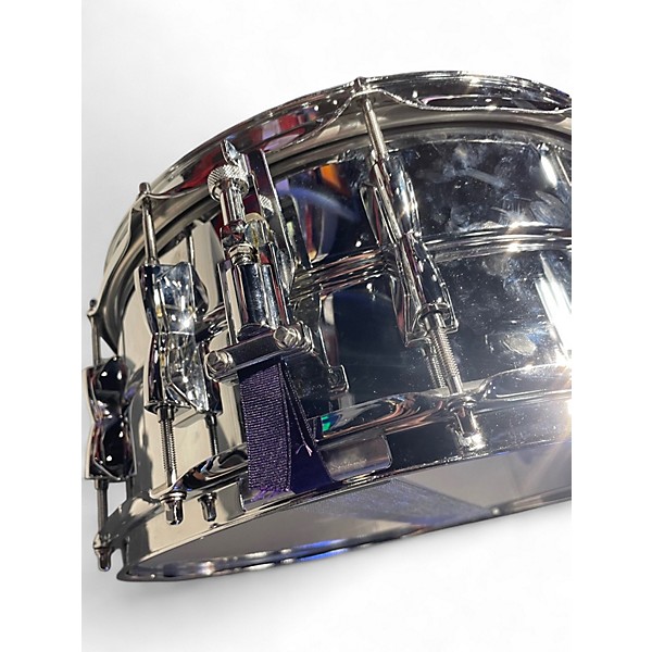 Used Yamaha 14in Recording Custom Stainless Steel Drum