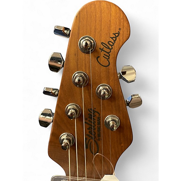 Used Sterling by Music Man Cutlass CT50 HSS blue satin Solid Body Electric Guitar