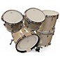 Used Gretsch Drums 5 Piece USA Custom Silver Glass Drum Kit
